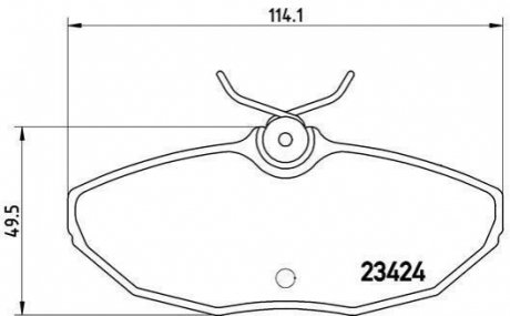 Тормозные колодки дисковые, к-кт. BREMBO P36 013