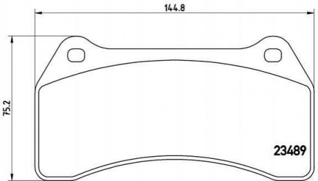 Тормозные колодки дисковые, к-кт. BREMBO P36 014 (фото 1)