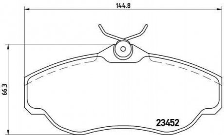 Гальмівні колодки дискові P44 008 BREMBO P44008