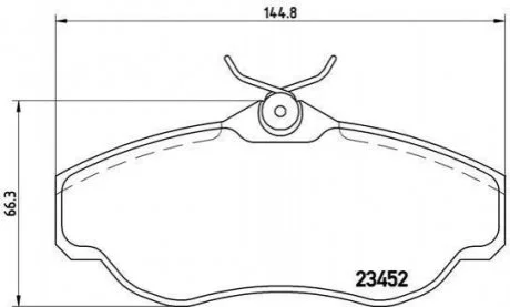 Колодки гальмівні дискові BREMBO P44008