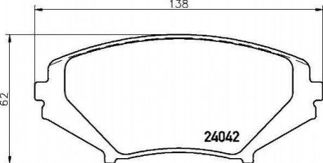 Колодки гальмівні дискові BREMBO P49034 (фото 1)