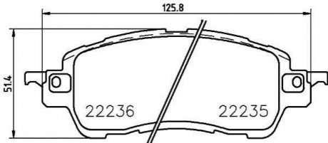 Тормозные колодки, к-кт. BREMBO P49 055