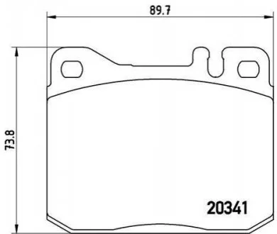 Гальмівні колодки дискові BREMBO P50 004