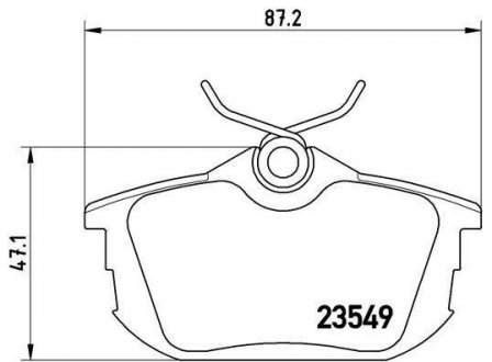 Тормозные колодки BREMBO P54023