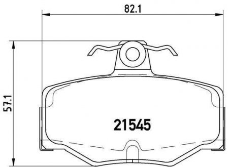 Тормозные колодки дисковые BREMBO P56024 (фото 1)