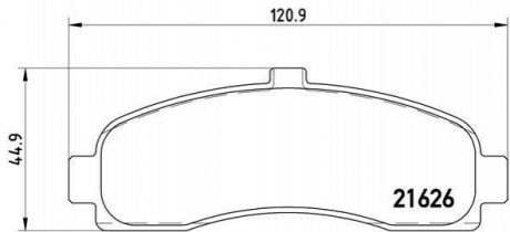 Гальмівні колодки дискові BREMBO P56 031