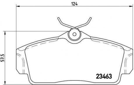 Тормозные колодки дисковые BREMBO P56036