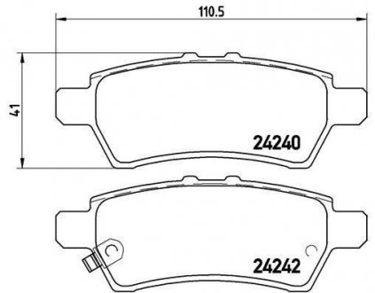 Гальмівні колодки дискові BM BREMBO P56060