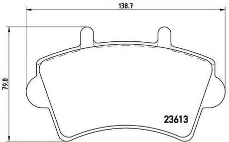 Гальмівні колодки дискові BM BREMBO P59039