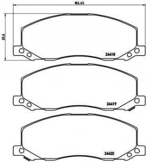 Гальмівні колодки дискові P59 058 BREMBO P59058 (фото 1)