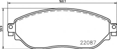 Гальмівні колодки дискові P59 082 BREMBO P 59 082