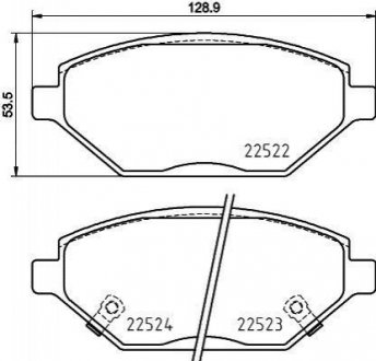 Тормозные колодки, к-кт. BREMBO P59 093