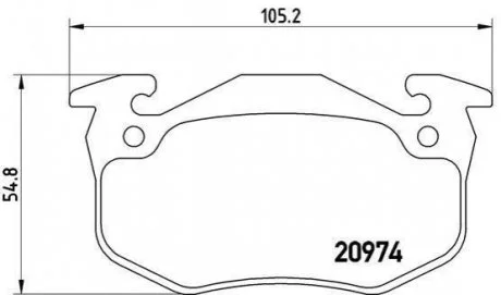 Гальмівні колодки дискові P61 032 BREMBO P61032