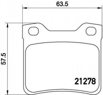 Гальмівні колодки дискові BREMBO P61 058
