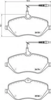 Гальмівні колодки дискові BREMBO P61 119