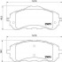 Комплект гальмівних колодок з 4 шт. дисків BREMBO P61 120 (фото 1)