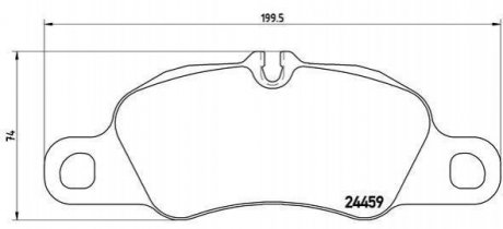 Тормозные колодки дисковые, к-кт. BREMBO P65 018