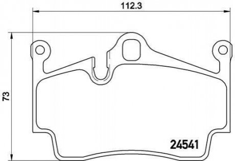 Тормозные колодки дисковые, к-кт. BREMBO P65 028