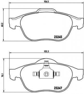 Гальмівні колодки дискові P68 040 BREMBO P 68 040