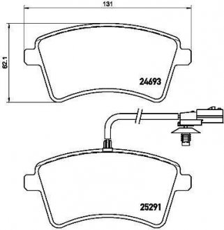 Гальмівні колодки дискові P68 058 BREMBO P 68 058