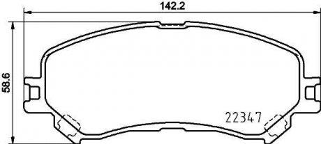 Комплект тормозных колодок, дисковый тормоз BREMBO P 68 067 (фото 1)