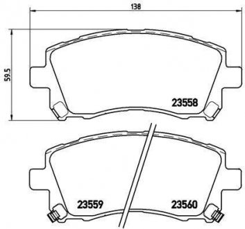 Гальмівні колодки дискові BM BREMBO P78010