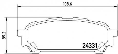 Тормозные колодки дисковые BREMBO P78014 (фото 1)