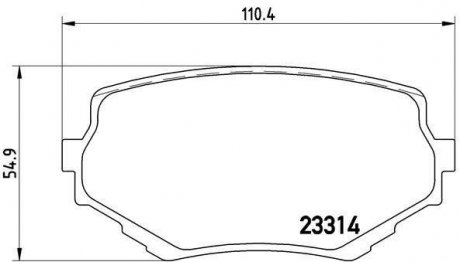 Гальмівні колодки дискові BM BREMBO P79009