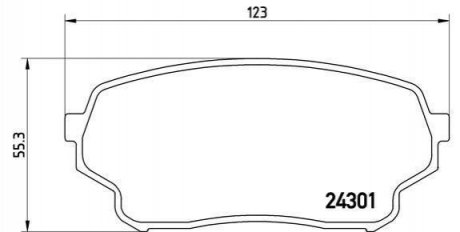 Гальмівні колодки дискові BREMBO P79 019 (фото 1)