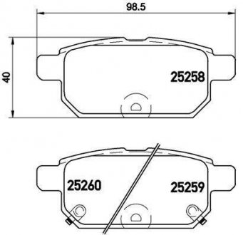 Гальмівні колодки дискові BM BREMBO P79029