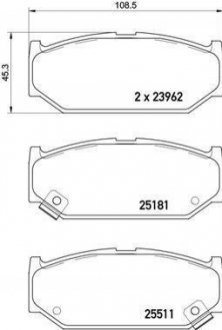 Гальмівні колодки дискові BREMBO P79 031