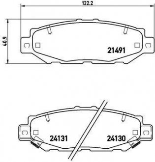 Тормозные колодки дисковые BREMBO P83038