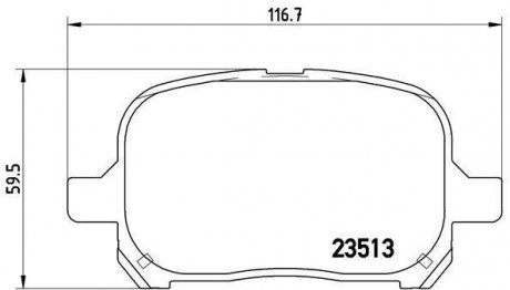 Гальмівні колодки дискові BM BREMBO P83040 (фото 1)