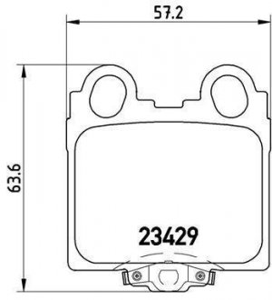 Тормозные колодки дисковые BREMBO P83045 (фото 1)