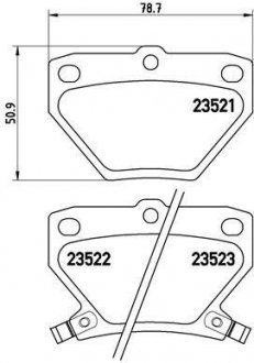 Тормозные колодки дисковые BREMBO P83052