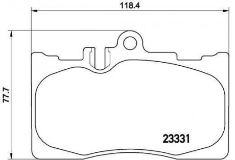 Гальмівні колодки дискові BM BREMBO P83058