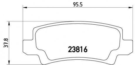 Гальмівні колодки дискові BM BREMBO P83065