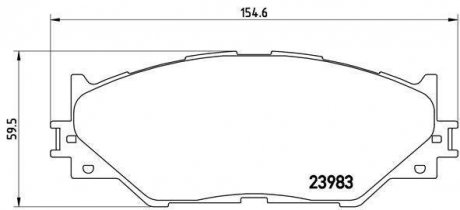 Гальмівні колодки дискові BM BREMBO P83074