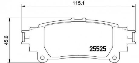 Гальмівні колодки дискові BM BREMBO P83132