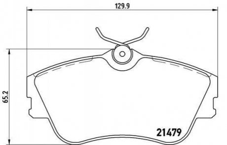 Тормозные колодки дисковые, к-кт. BREMBO P85 029