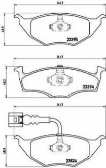 Тормозные колодки дисковые, к-кт. BREMBO P85 063
