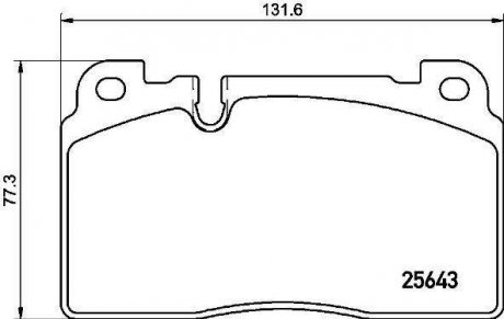 Тормозные колодки дисковые BREMBO P85133