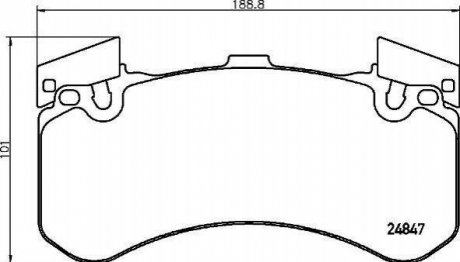 Тормозные колодки дисковые, к-кт. BREMBO P85 136