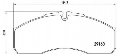 Гальмівні колодки дискові BREMBO PA6 022