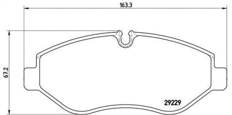 Тормозные колодки дисковые, к-кт. BREMBO PA6 026