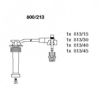 Провода зажигания Ford Mondeo 1.6-2.0i 16V 93-(к-кт) BREMI 800/213