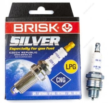 Свеча зажигания 402 /3307/ГАЗ 53 (зазор 0,55) (к-т 4шт) Silver BRISK NR15S