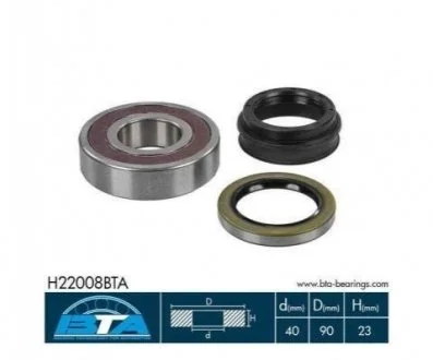 Підшипник колеса,комплект BTA H22008BTA