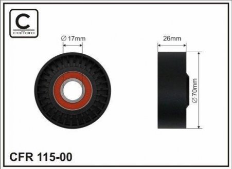 Ролик CAFFARO 115-00