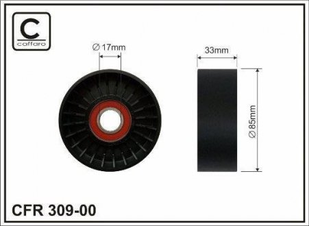 (85x17x32) Паразитний ролик Chrysler, Dodge, Jeep CAFFARO 309-00